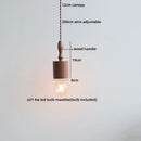 Helnys Amber Glass LED Pendant Light - Japan Style Hanging Lamp