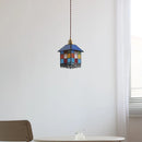 Helnys Colorful Glass LED Pendant Light - Japan Style Hanging Lights Fixtures