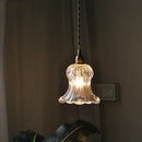 Helnys Brass LED Pendant Light Fixture Clear Glass Nordic Modern Hanging Lamp