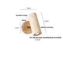 Helnys Travertine Stone LED Wall Sconce Up Down Rotatable Stair Light