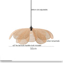Helnys 50CM Rattan Flower Pendant Lamp LED Indoor Hanging Light Nordic Modern