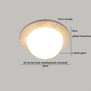 Helnys Yellow Travertine LED Ceiling Light for Home Decor, Indoor Kitchen Lamp