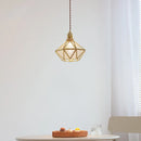 Helnys Copper Glass LED Pendant Lamp Industrial Vintage Hanging Lights