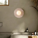 Helnys LED Wall Sconce Glass Ball Stone Mirror Light Fixture for Home Décor