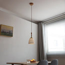 Helnys Ceramic Wood Handle LED Pendant Lamp - Japanese Style Indoor Decor