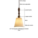 Helnys White PVC LED Pendant Light Japan Style Hanging Lamp