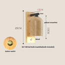 Helnys Wood Canopy LED Wall Light - Japan Style Bedside Lamp