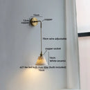 Helnys Ceramic Shade Wall Sconce Art Decor Stair Lighting Fixture Mirror Light