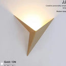 Helnys Nordic Walnut LED Wall Sconce Light for Bedroom Living Room Stair Bathroom