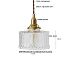 Helnys Amber Glass Pendant Light - Nordic Modern LED Fixture with Adjustable Wire