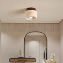 Helnys Yellow Travertine LED Ceiling Light Fixture Wood Canopy Modern Nordic Plafonnier