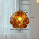 Helnys Luxury Glass Flower LED Pendant Lights - Modern Nordic Style