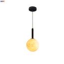 Helnys Black Iron LED Pendant Lights with PMMA Shade and Rope Hanging Lamp
