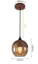 Helnys Glass Pendant Lights for Bedroom Dinning Living Room