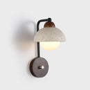 Helnys Dimmer Switch LED Wall Sconce Yellow Travertine Light Fixtures