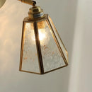 Helnys Clear Glass LED Wall Lamps Brass Socket Luminaire Japan Style