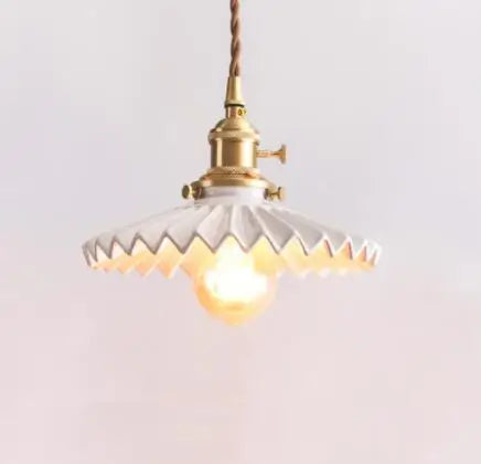 Helnys Blue Glass Pendant Lights for Bedroom Dinning Living Room