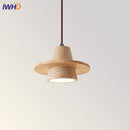 Helnys Yellow Travertine LED Pendant Lights Fixture - Nordic Modern Hanging Lamp