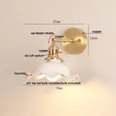 Helnys Adjustable LED Wall Sconce Lamp - Nordic Modern Design