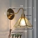 Helnys Vintage Copper Loft LED Wall Lights Glass Bedroom Lamparas De Pared