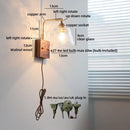 Helnys Clear Glass LED Wall Light Fixture for Modern Nordic Design