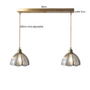 Helnys Nordic Copper Glass Hanging Pendant Light for Modern Living Spaces