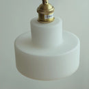 Helnys White Glass LED Pendant Light - Nordic Modern Hang Lamp for Home Decor