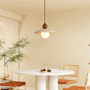 Helnys White Glass LED Pendant Lights Scandinavian Modern Hanging Lamp