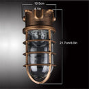 Helnys Clear Glass Jar Waterproof Ceiling Lamp - Outdoor & Bathroom Kitchen Light