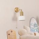 Helnys Rotatable Nordic LED Wall Light with Pull Chain Switch
