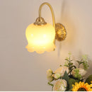 Helnys Nordic LED Wall Lights Copper Bedside Lamp Sconce