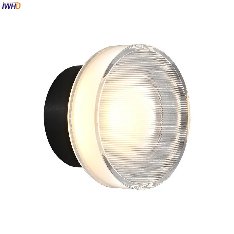 Helnys Modern LED Wall Sconce Acrylic Stair Aisle Bedroom Living Room Lamp