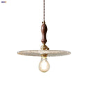 Helnys LED Pendant Lamp Walnut Copper Glass Luminaire Suspendisse