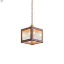 Helnys Glass & Walnut Wood Adjustable LED Pendant Lamp - Nordic Modern Hanging Light
