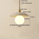 Helnys Yellow Travertine LED Pendant Light - Nordic Modern 3D Painting Shade