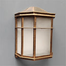 Helnys Rustic E27 Outdoor Wall Sconce with Frost Acrylic Shade