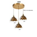 Helnys Nordic Copper Glass Hanging Pendant Light for Modern Living Spaces