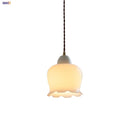 Helnys White Glass LED Pendant Lights with Adjustable Hanging Light