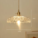 Helnys Nordic Green Glass LED Pendant Light - Modern Indoor Copper Switch Lamp