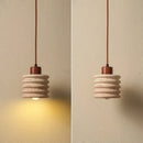 Helnys Yellow Travertine LED Pendant Light - Nordic Modern Adjustable Hanging Lamp