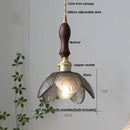 Helnys Nordic Flower Glass LED Pendant Lights for Dining Living Kitchen Room