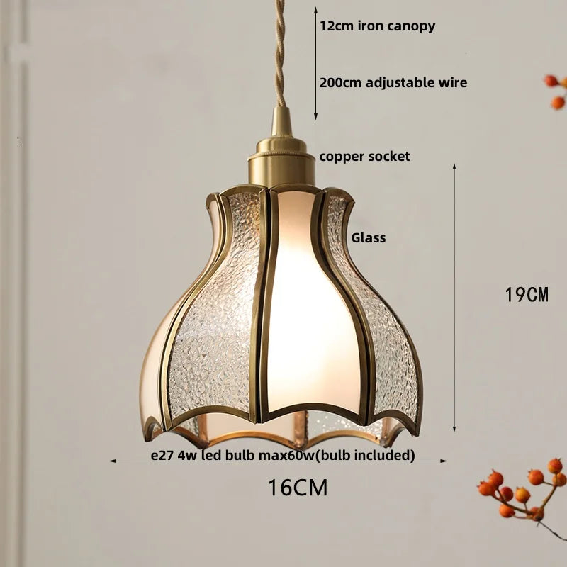 Helnys Clear Glass LED Pendant Light Fixture Nordic Modern Hang Lamp Suspendsion