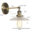 Helnys Industrial Loft LED Wall Lights Plug In Iron Bedside Lamp for Bedroom