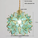 Helnys Glass Flower LED Pendant Light Modern Luxury Fixture for Living Room
