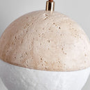 Helnys Yellow Travertine LED Pendant Light - Nordic Modern 3D Painting Shade