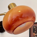 Helnys Swing Arm LED Wall Lamp with Switch - Flexible Glass Iron Design