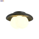 Helnys Black Travertine LED Ceiling Lights for Kitchen Entrance Hallway Home Decor