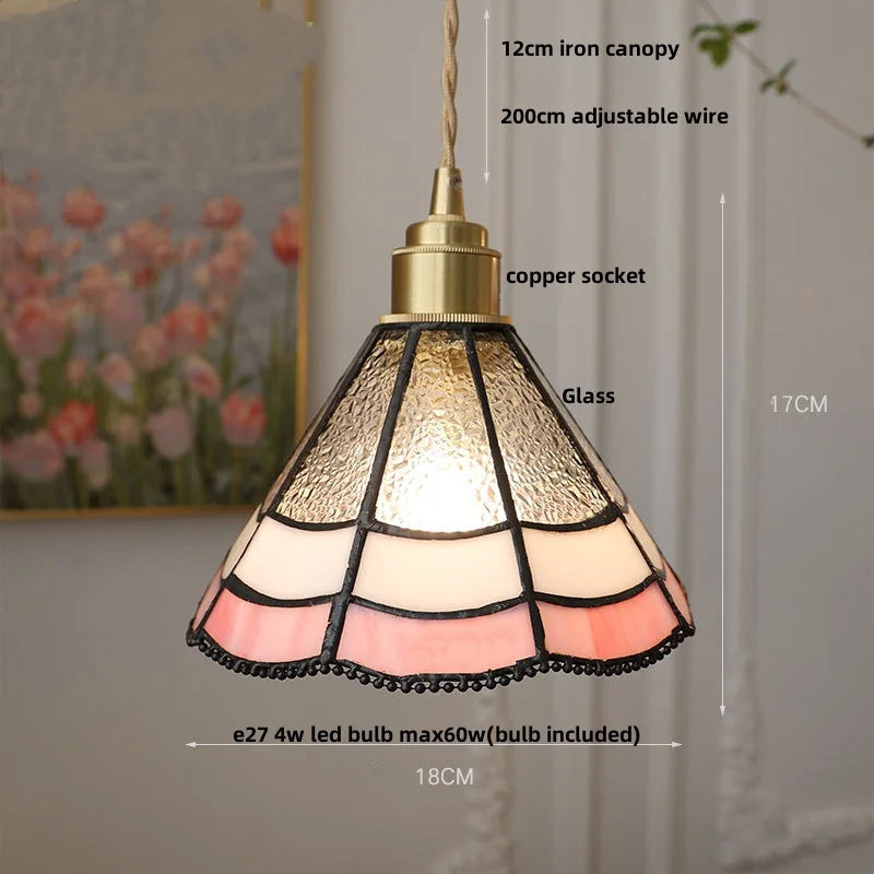 Helnys Adjustable LED Pendant Lamp with Copper Knob Switch for Dining Room