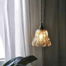 Helnys Amber Copper LED Pendant Lights Glass Hang Lamp - 200CM Wire Adjustable