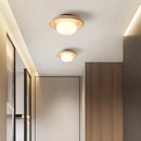Helnys White Glass LED Ceiling Light Japan Style Ceiling Lamp